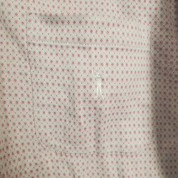 Daniel Cremieux Golf Polo Mens Large Pink Cotton Polka Dot Casual - Picture 6 of 9